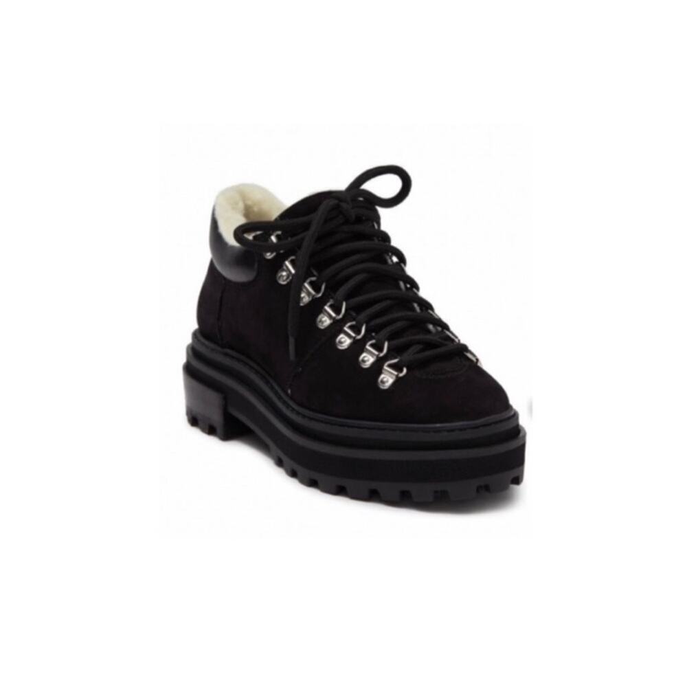 Schutz Lucille Faux Shearling Lined Boots.